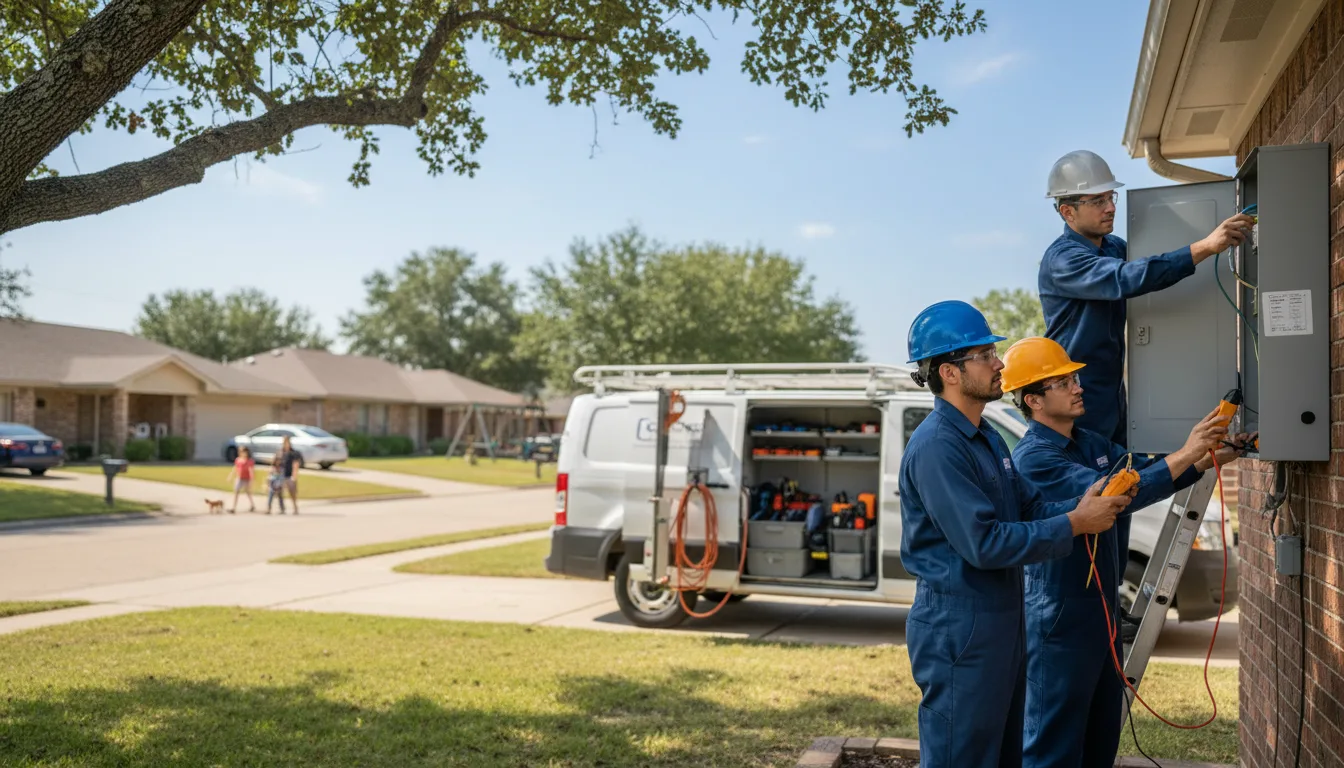 Certified electrician providing emergency electrical services in Crane, MO